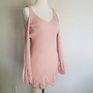 X Revolve Denny Dress in Pink and Blush
